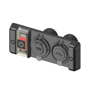 AOR Marine Grade Switch Panel  1  Switch / 2 USB / 1 12V Socket
